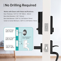 Hornbill Wifi الذكية قفل الباب دخول بدون مفتاح مع G2 بوابة بصمة ديدبولت أقفال لوحة المفاتيح الجبهة قفل الإلكترونية عن بعد المنزل - الصورة 6